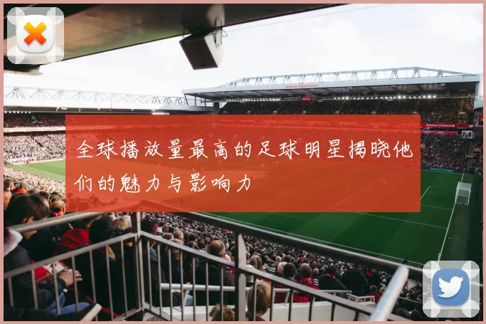 全球播放量最高的足球明星揭晓他们的魅力与影响力