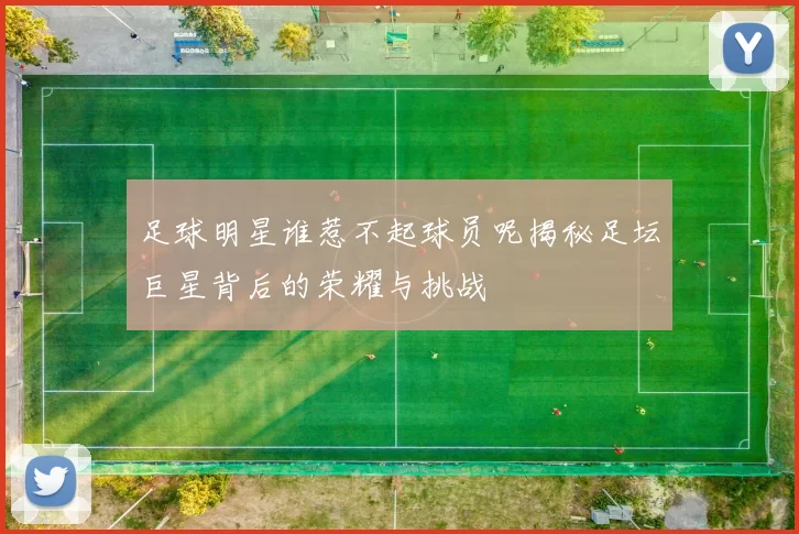 足球明星谁惹不起球员呢揭秘足坛巨星背后的荣耀与挑战